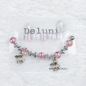 Deluni Fashion Beaded Bracelet Angel Charms NEW